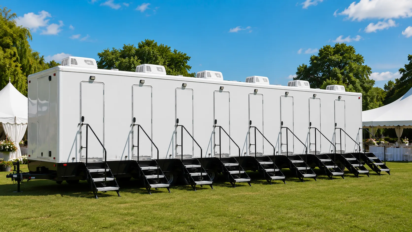 8 Stall Restroom Trailer in Carmichael, CA