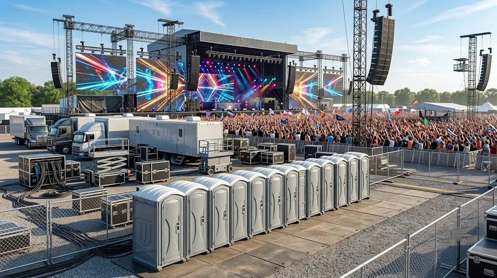 Concert Restroom Rental in Carmichael, CA